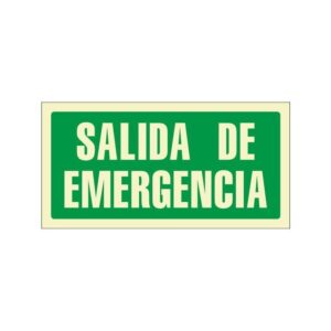 Letrero Salida de Emergencia