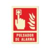 Letrero Señal Pulsador de alarma